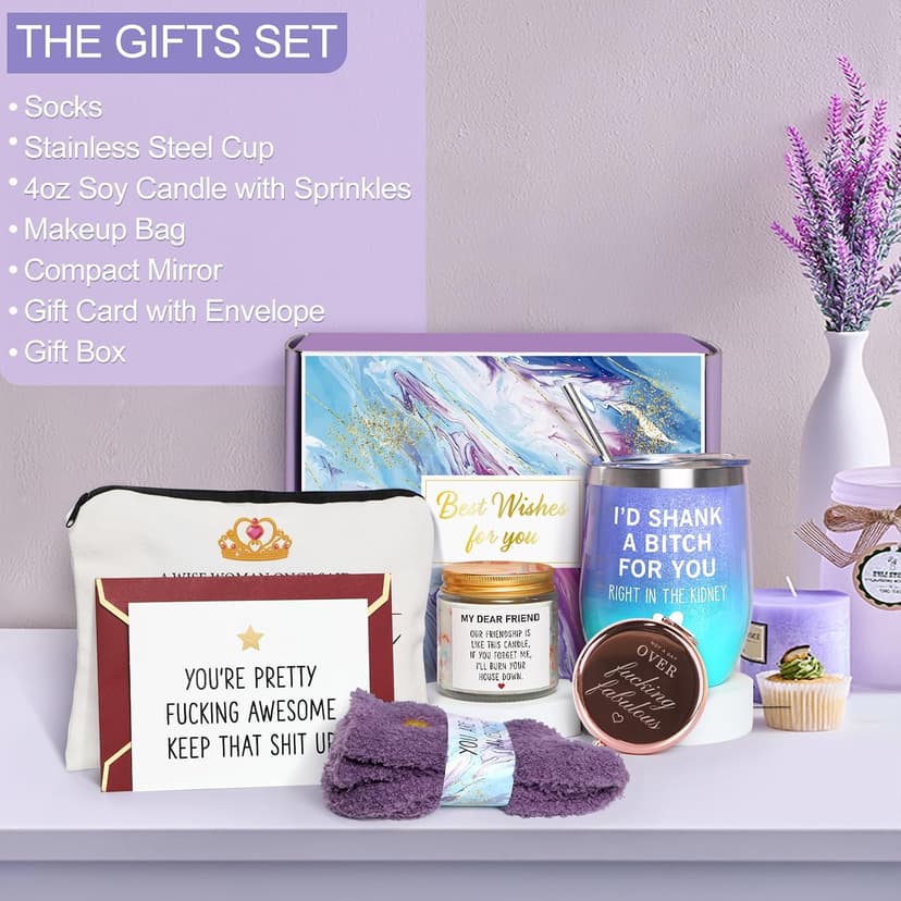 Birthday Gifts for Women Best Friend, Friendship Gift for Her, BFF Gifts for Friend Sister Bestie, Cool Gift Box for Women Female Friends Mothers Day Christmas Birthday B0CY5GJK2P