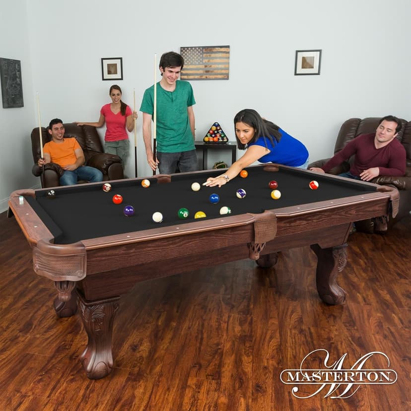 EastPoint Sports Masterton 2.0 Billiard Bar-Size Pool Table 87 Inch - Perfect for Family Game Room
