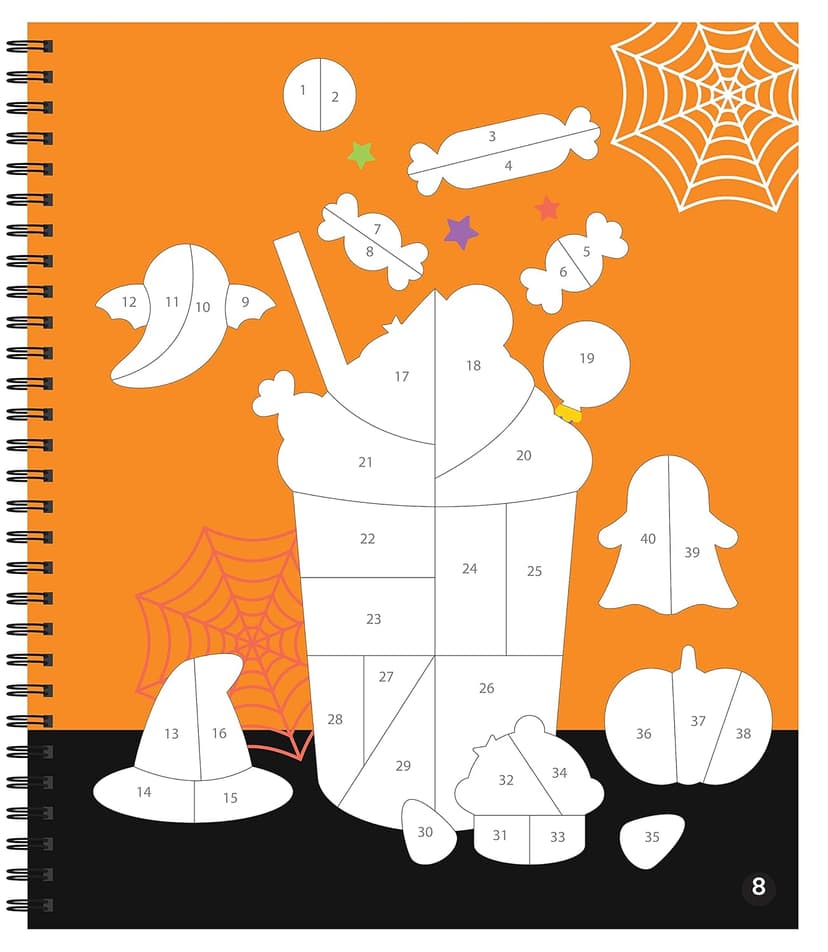 Brain Games - Sticker by Number: Halloween (Volume 1)