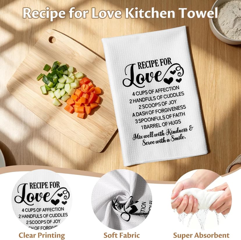 Wedding Gifts for Couples 2026, Bridal Shower Gifts for Bride to Be, Engagement Gift for Newlyweds, Bride Gift, Mr and Mrs Measuring Cups and Spoons Set with Dish Towel B0GTPW413P