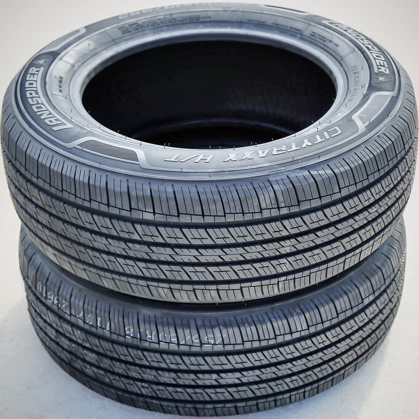 Set of 4 (FOUR) Landspider CityTraxx H/T All-Season Truck/SUV Highway Radial Tires-255/60R18 255/60/18 255/60-18 112H Load Range XL 4-Ply BSW Black Side Wall UTQG 480AA