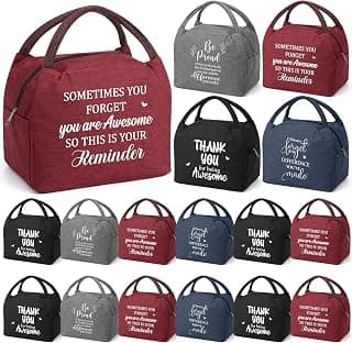Insulated Lunch Bag, Reusable Leakproof Tote Box, Inspirational Thank You Gift, Teacher Coworker Volunteer Customer Nurses 16 Pcs Christmas Employee Appreciation Gift Bulk Team Staff Classic B0GHNFCD4H