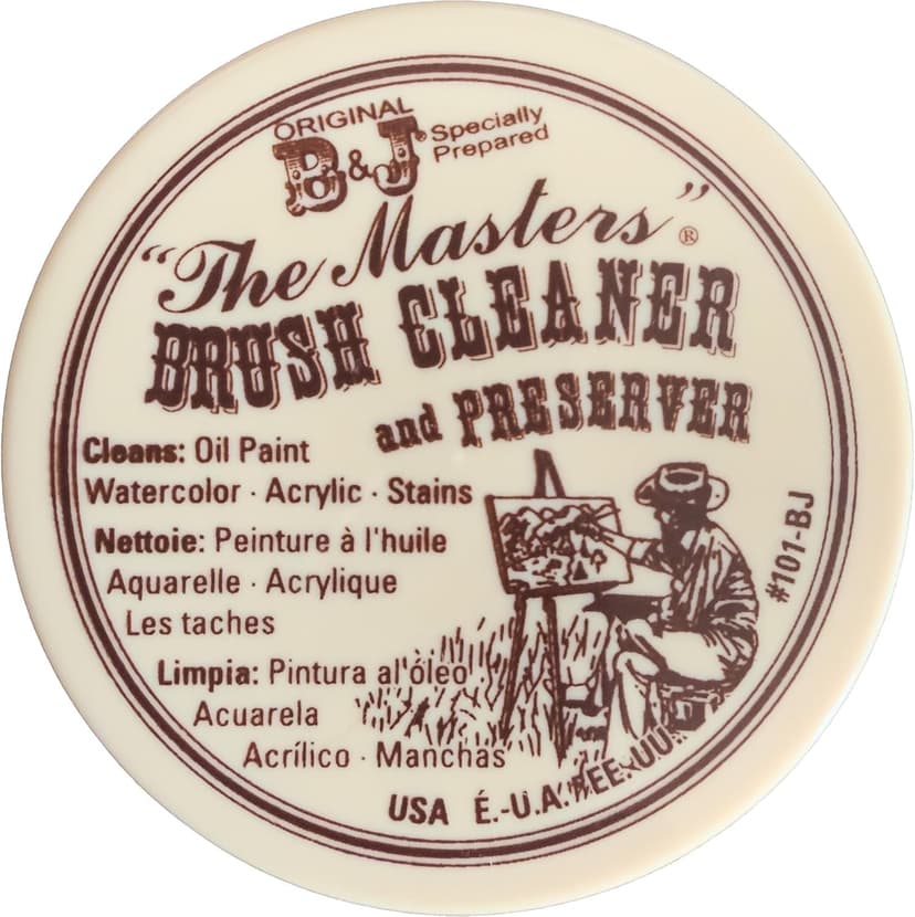 GENERAL'S The Masters Brush Cleaner and Preserver – Non-Toxic – Cleans & Restores Art Paint Brushes – Removes Acrylic, Oil & Watercolor Paint – 2.5 oz B0009RRT9Y