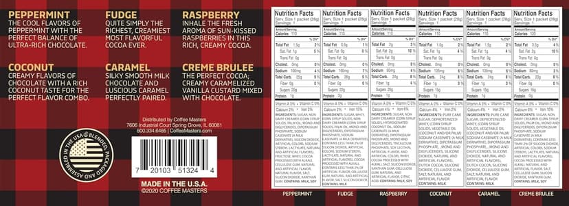 Holiday Hot Cocoa 12 Pack Cocoa Sampler Gift