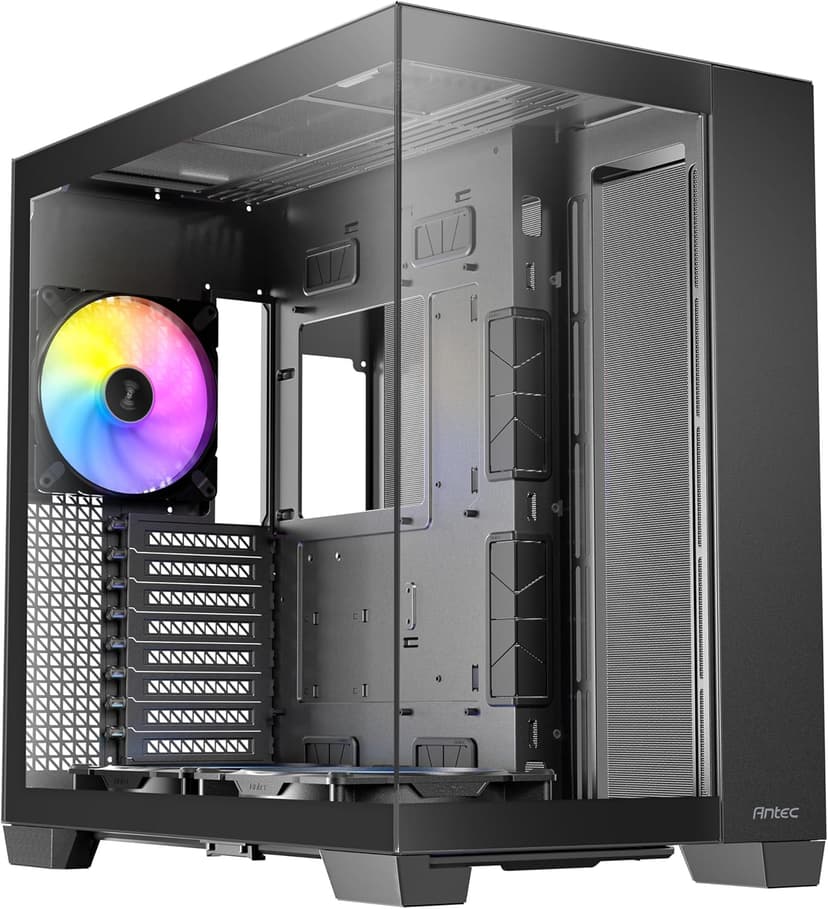 Antec C8 ARGB, 2X TQR 160mm & 1x TQ 140mm ARGB PWM Fans Included,Dual-Chamber Layout, Type-C, 360mm Radiator Support, Seamless TG Front & Side Panels, RTX 40 Compatible, Full-Tower E-ATX PC Case
