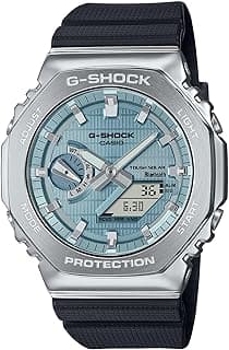 Casio G-Shock G-Steel Solar Connected Blue Dial Black Resin Strap Watch - GBM2100A-1A2