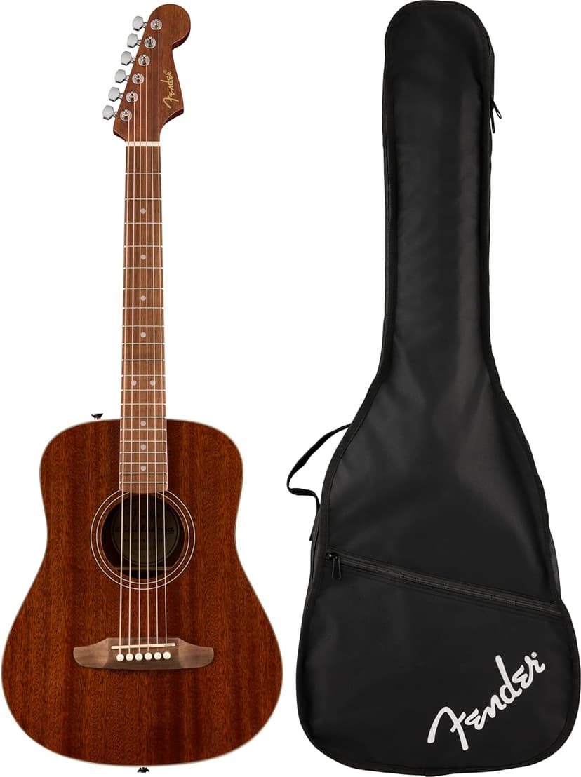 California Standard Redondo Mini with Bag, Sapele Top, Natural Sapele