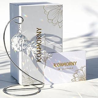 Memorial Gift with Stand, Unique Sympathy Idea for Loss of Family & Loved One, Tabletop Clear Crystal Rainbow Maker, Thoughtful Remembrance Bereavement Box