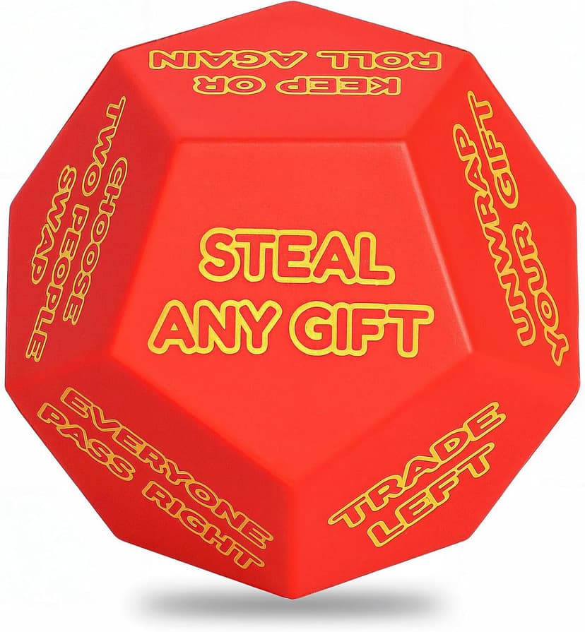 Christmas Gift Exchange Games for Family Party, Gifts Swap Dice Game for Teens Adults Stocking Stuffers Gag Chrismas Santa Swap Gift Exchange Dice Christmas Stuffers White Elephant Dice Games B0FWKMM264