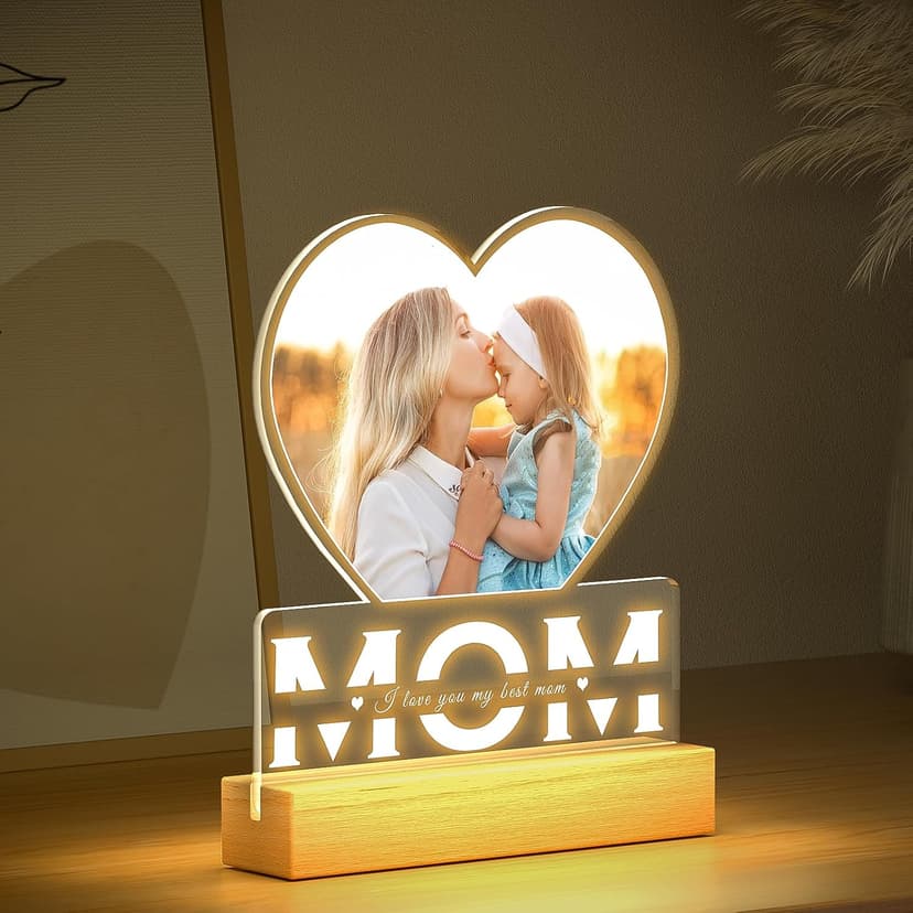 Personalized Picture Frame, Mom Picture Frame, Personalized Birthday Gifts for Mom Custom Picture Frames, Personalized Gifts for Mom from Daughter and Son B0D84JSBMS