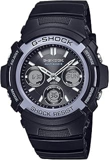 Casio AWG-100 M100 Series | G-Shock Fire Package | Men’s Analog-Digital Solar Watch | Black | 200M WR | Multi Band 6 | World Time | Countdown Timer | Auto Calendar | 5 Alarms | Shock Resistant