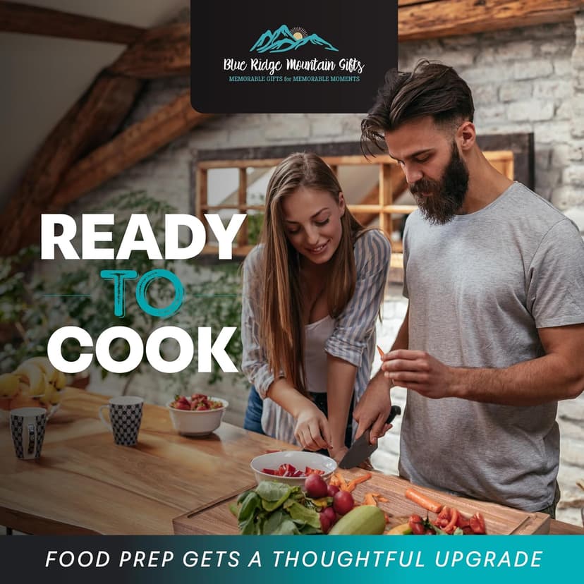 Blue Ridge Mountain Gifts Personalized Wood Cutting Board Laser Engraved Anniversary or Wedding Gift Custom Charcuterie Board Personalized Christmas Gift