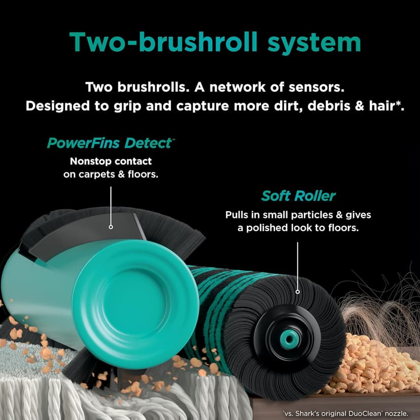 Shark POWERDETECT Ultra-Light Corded Stick Vacuum with DuoClean Technology, Self-Cleaning Brushroll for No Hair Wrap, Anti-Allergen Complete Seal, and Odor Neutralizer Technology, HZ4002