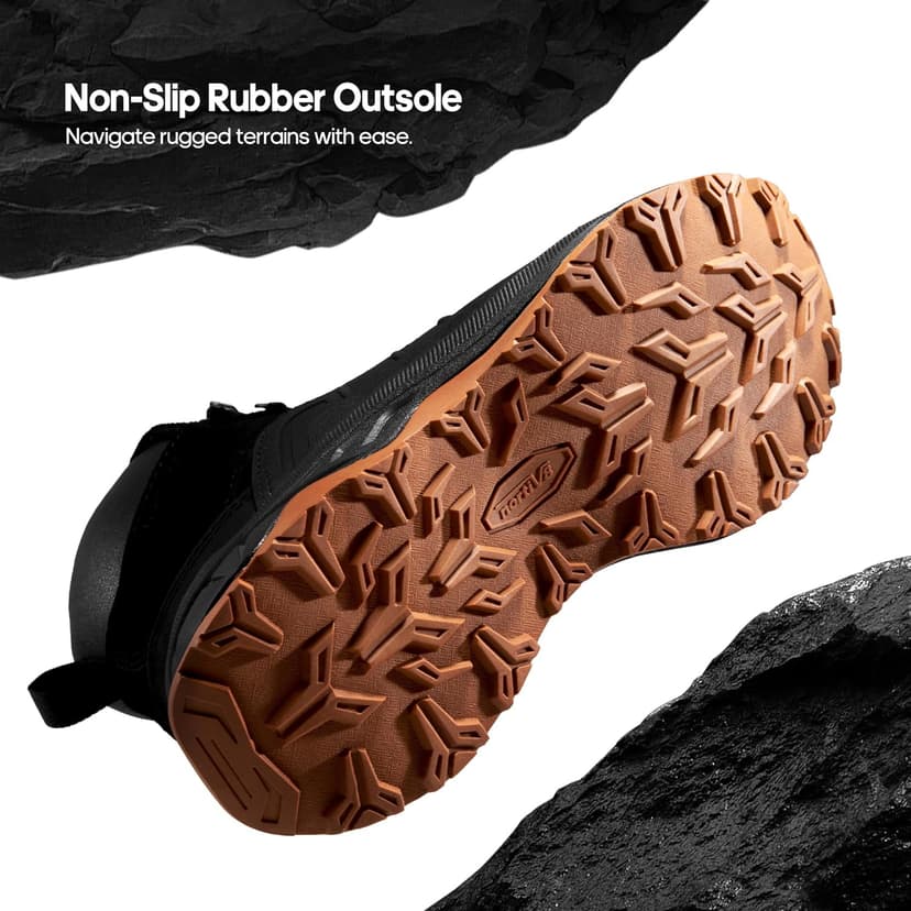 NORTIV 8 Women's Waterproof Hiking Boots Outdoor Trekking Camping Trail Hiking Boots