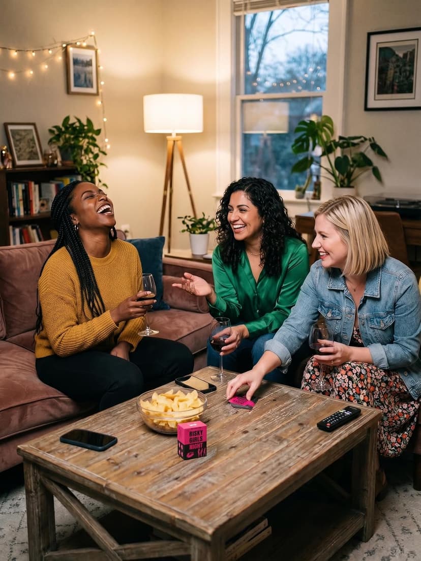 Risky Girls Night | Girls Night Games for Adults: 150 Spicy Questions and Hilarious Dares | Fun Party Game for Adults Perfect for Galentines, Bachelorette, & Birthday Parties