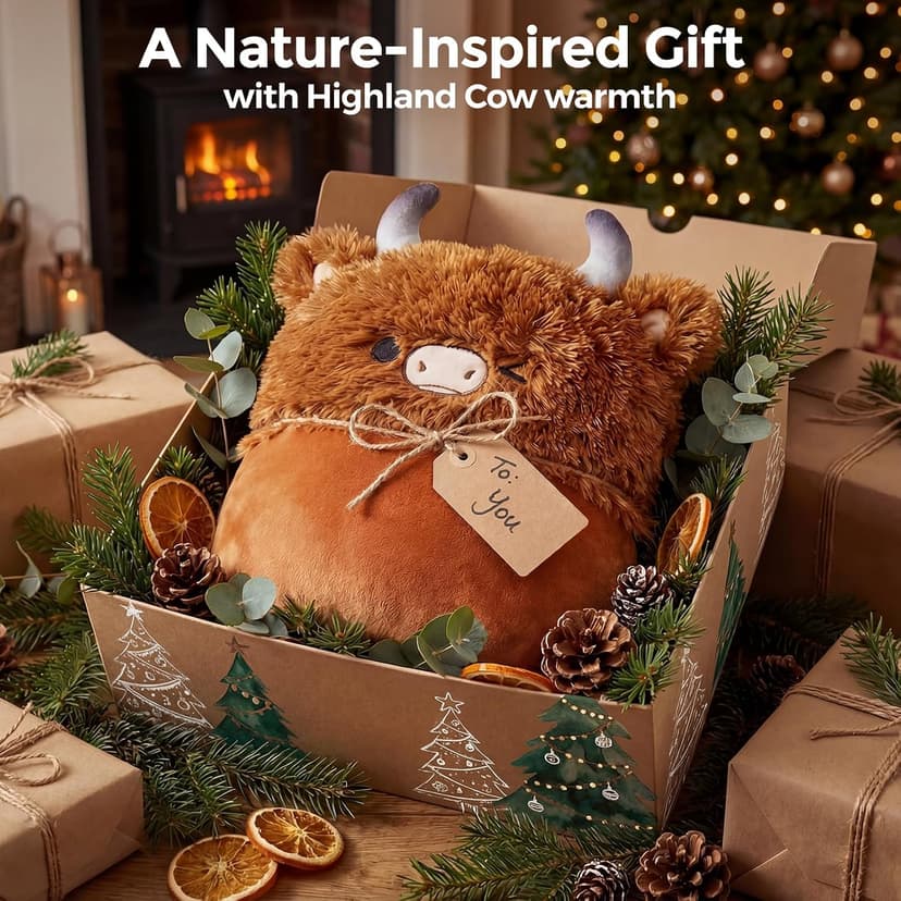 Full-Body Coverage, Hands-Free Design, Phone Pocket, For Home, Camping & Lounging, Birthday Gifts for Women & Animal Lovers Mewaii Highland Cow Gifts Wearable Blanket Hoodie Soft Highland Cow Blanket B0CGRGNP6W