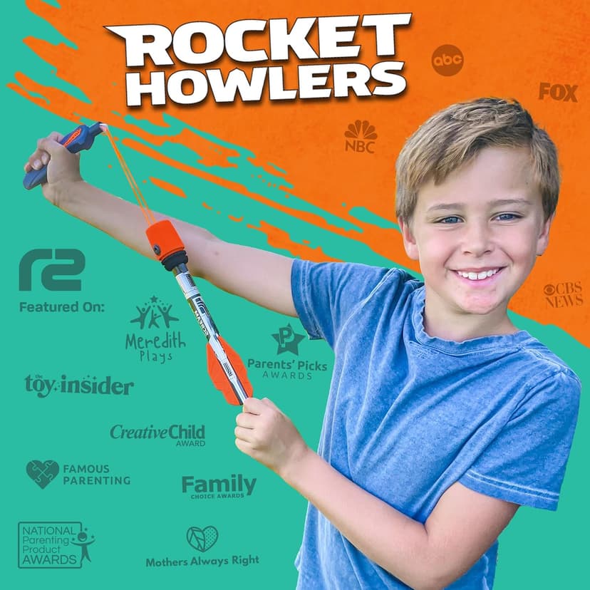 Toy Rocket Launcher for Kids: Outdoor Toys Slingshot Rocket Launchers - Best Gifts for Boys & Girls All Ages - Fun Stocking Stuffers for Kids & Teen Boy Gifts for 8 9 10 11 12 Year Old Boys Gift Idea