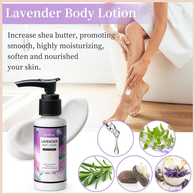 Gifts for Women Best Friends Gifts Travel Size Toiletries Kit Self Care Gifts for Sister Friends,Mom, Teacher,Grandma Lavender Gifts for Her Birthday Christmas B0BH3VJBK2