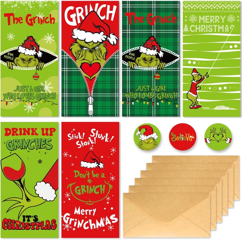 30 Christmas Money or Cards Holders with Envelopes,Unique Xmas Gift Box for Cash, Checks, or Gift Cards, Surprise Christmas Gifts for Colleagues, Friends, Classmates, and Family Members