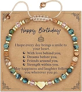 Sister Gift from Sister, Best Friend Friendship Bestie Bracelets, Turquoise Bracelet, Christmas Stocking Stuffers for Woman Unique Birthday Gifts for Women, Friend Gifts for Women B0G4LNWG5R