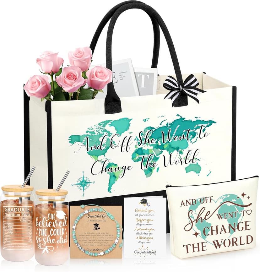 JSENGIFT Graduation Gifts for Her 2025, College Graduation Gifts for Women, Graduation Gift Basket for College High School, Class of 2025 Graduate Gifts