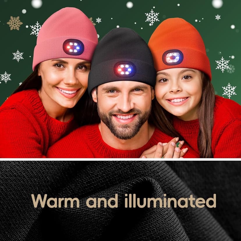 Unisex Beanie with The Light, Gifts for Men Women Husband Him