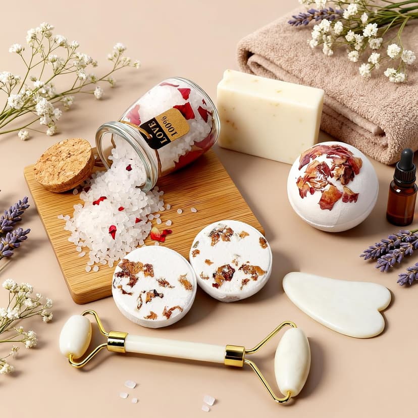 Birthday Gift for Women, Get Well Soon Self Care Package, Unique Spa Gift Basket Thank You Gifts for Mom Grandma Wife Best Friend Sister Her Mothers Day B0FKN316XM