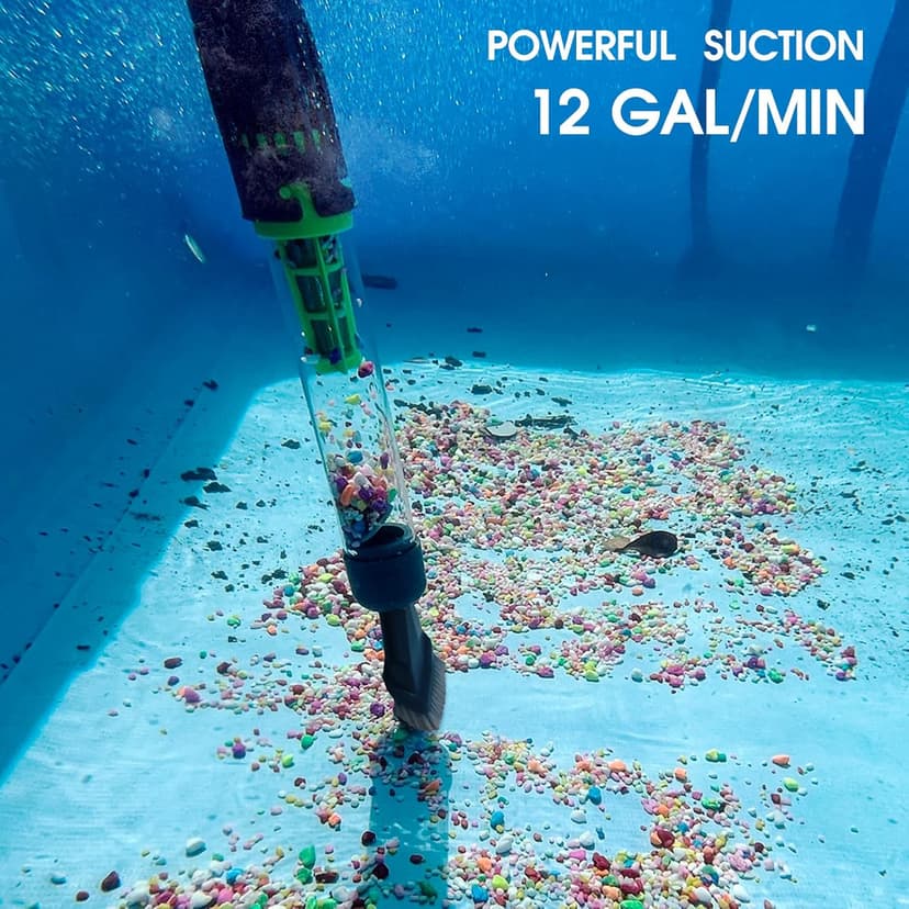 3 in 1 Rechargeable Pool & Spa Hot Tub Vacuum Cleaner - Dual Mode & Magnetic Drive System, 25µm Ultra Fine Mesh Filters for Hot Tub, Small Above Ground Pools - 90 Mins, Oil Absorbers, Poles