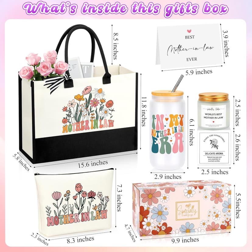 Mother in Law Gifts, Ideas Gift for Mother-in-Law, Mother of the Groom Gifts on Wedding Christmas Valentines Mothers Day