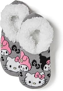 Hello Kitty womens and Friends Teddy Fur Slipper Socks