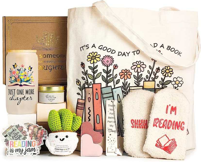 Gifts for Readers, Reading Accessories Gift for Reading Club Present for Christmas Birthday White Elephant Secret Santa Book Lovers Gifts for Women, Gifts for Book Lovers Women, Bookish Gifts B0FH58KQJD