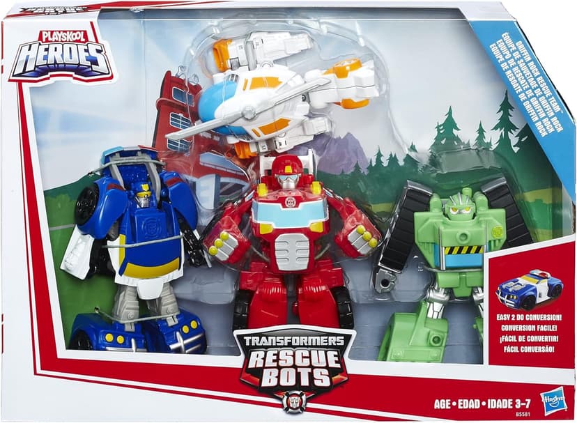 Transformers Rescue Bots Griffin Rock Team Action Figures (Amazon Exclusive)