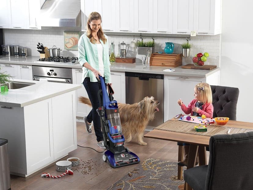 Hoover WindTunnel 2 Whole House Rewind Bagless Vacuum Cleaner, Corded Upright Vac, HEPA Media Filtration, Blocks Allergens and Absorbs Odors, Corded Vacuum Cleaners for Home Use