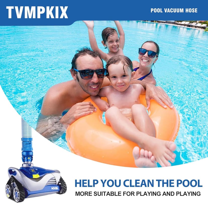 Pool Cleaner Hose for Zodiac MX6 MX8 Twist Lock Pool Vacuum Hose Replacement Parts 39 Inch R0527700 MX6 MX8(6pack)