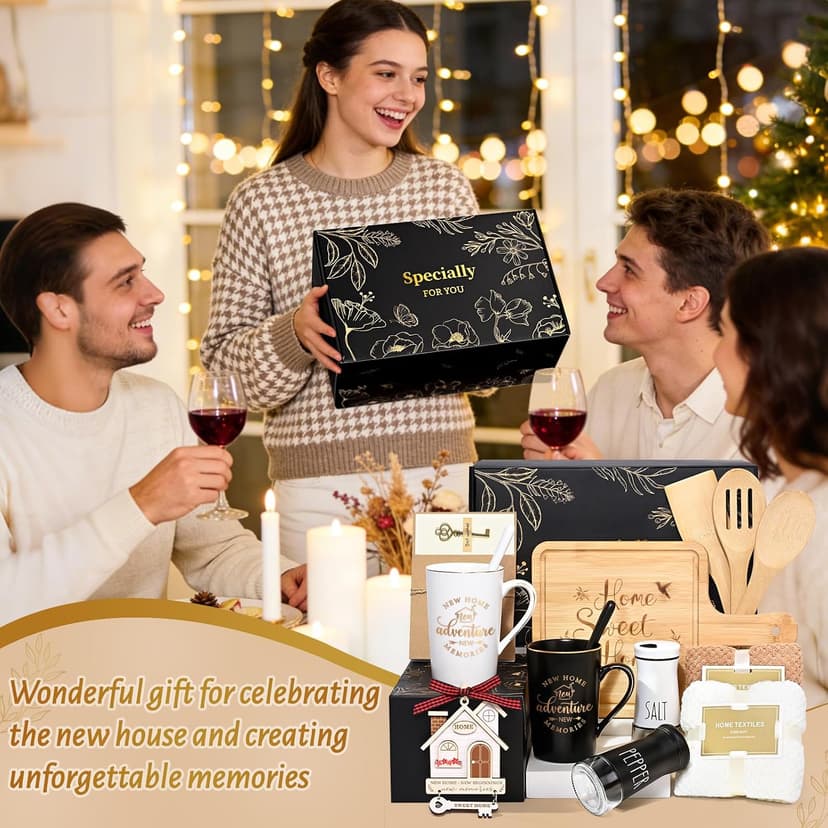 Maustic House Warming Gifts New Home, 14 Pcs New House Gift Basket, Housewarming Present for Homeowners Couples Women, Closing Gifts for Home Buyers B0DSBQYSJW