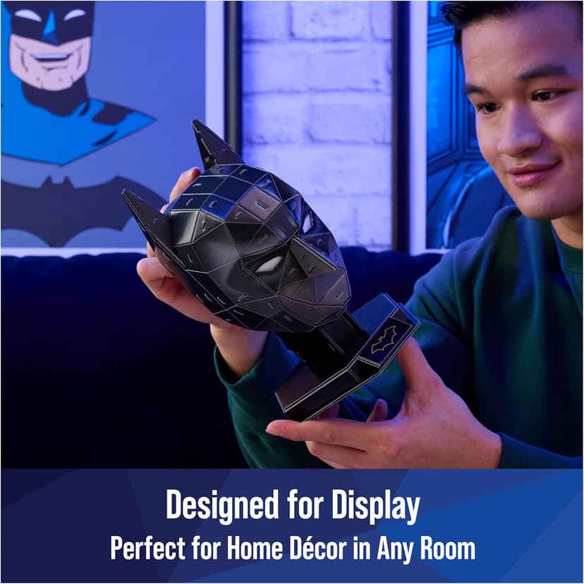 4D Build, DC Batman 3D Model Kit with Stand, Batman Collectibles & Desk Decor, Adult Puzzle, Building Toys, 3D Puzzles for Adults & Teens, 90 Pieces, for Ages 12 & Up
