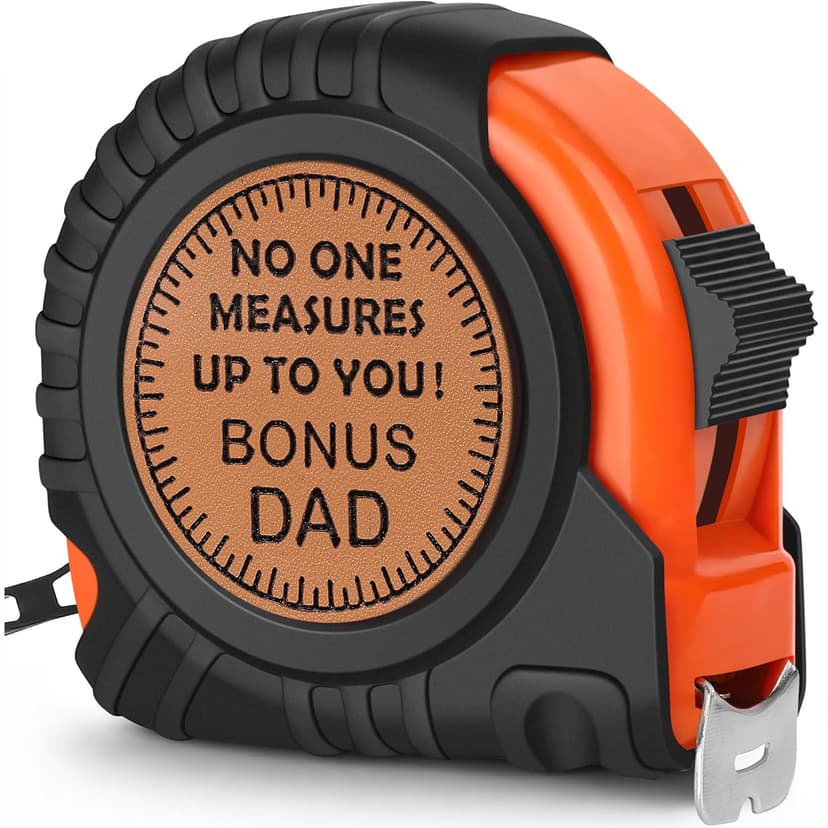 Gifts for Grandpa Papa Birthday Christmas Papa Gifts from Grandkids, Xmas Grandfather Gifts from Granddaughter Grandson, Grandparents Day Gift, Genuine Leather Engraved 25 FT Tape Measure Useful Tools