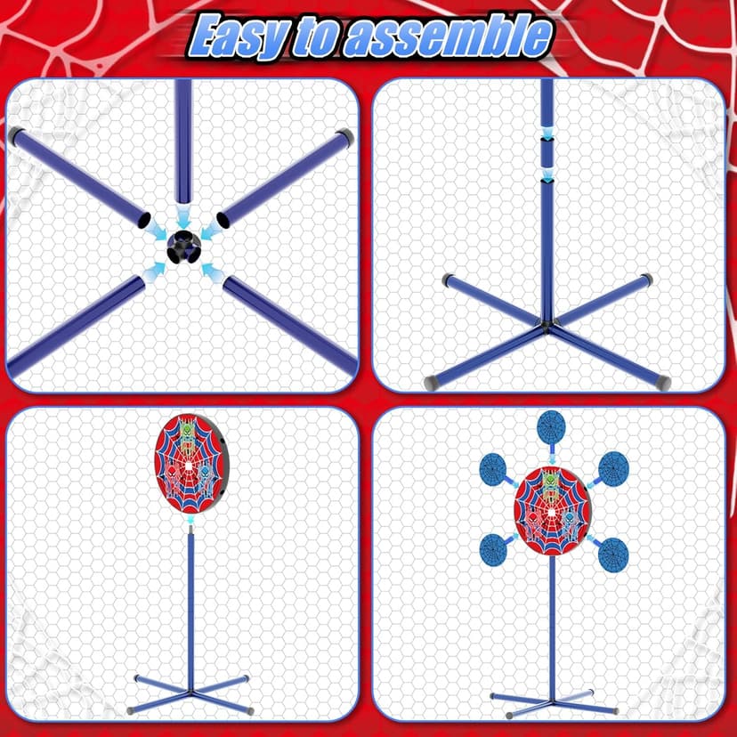 Shooting Games Toys for Nerf Gun Party, Shooting Targets with 2 Toy Guns 40 Foam Darts Kids Outdoor Indoor Toys for Birthday Easter Xmas Gifts for 4 5 6 7 8 9 10+ Year Old Boys Kids