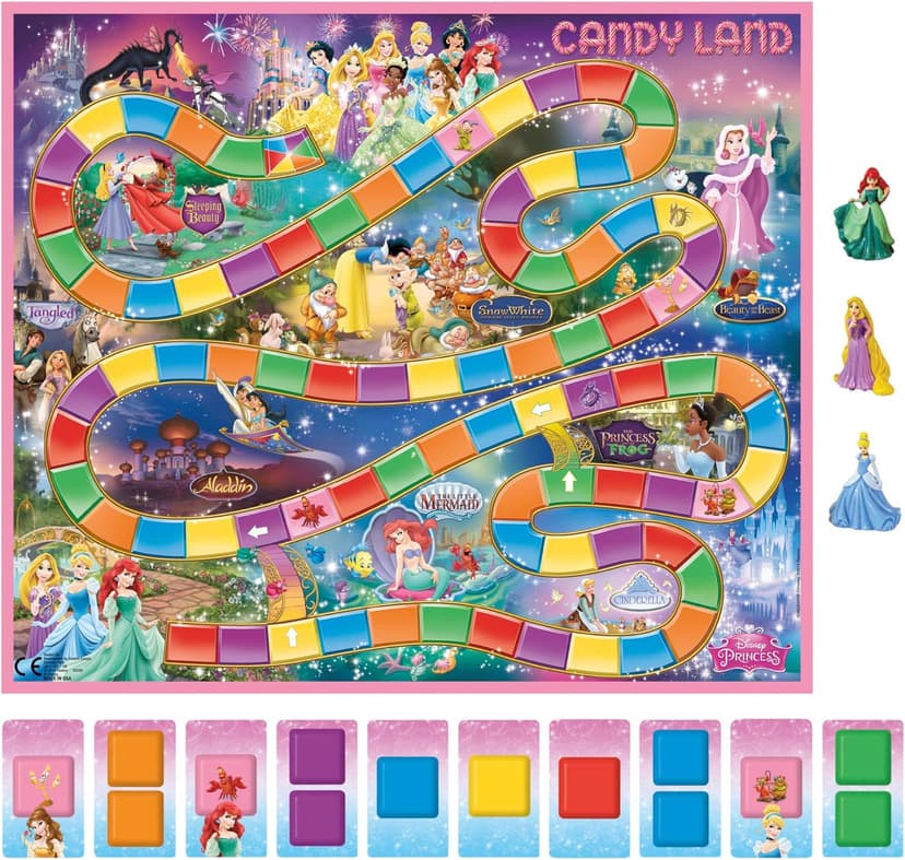 Hasbro Gaming Candy Land Disney Princess Edition Board Game, Preschool Games for 2 to 3 Players, Easter Gifts for Boys and Girls, Family Games for Kids Ages 3 and Up (Amazon Exclusive) B00SDJG51S