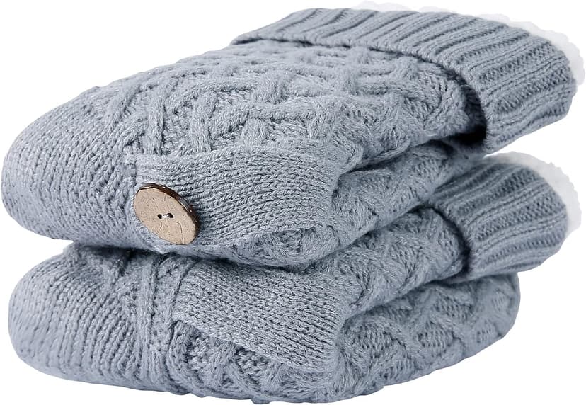 Chassic Warm Fuzzy Sherpa Lined Slipper Socks for Women with Non-Slip Grips B08HHR55W5