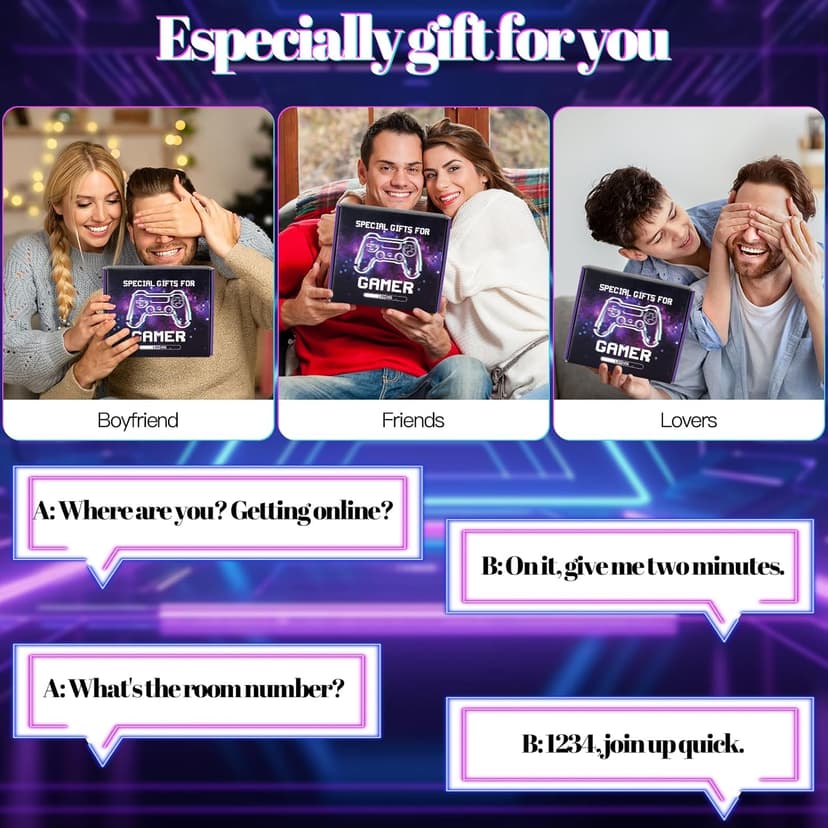 Gamer Gifts for Men Teens Boys, Cool Gaming Gift Bulk Set for Game Lover, Gaming Mugs, Teen Boy Gift Gaming Stuff, Birthday Valentine Christmas Gifts for Gamers Men Girl Boyfriend Husband Teenage Idea