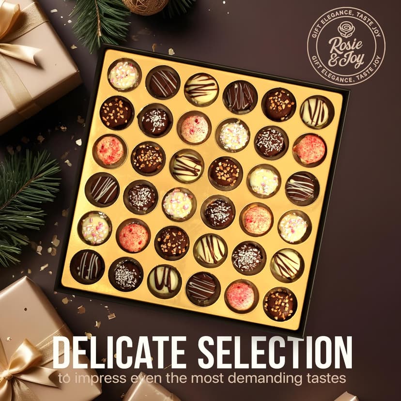 Christmas Cookie Gift Basket - 36 Gourmet Christmas Cookies | Holiday Cookies, Christmas Gift Ideas for Coworkers, Family, and friends - Made in USA