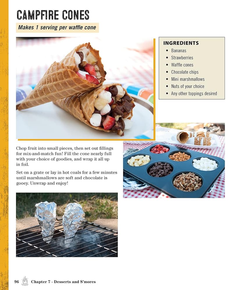 Weekend Camping Cookbook: Over 100 Delicious Recipes for Campfire and Grilling (Fox Chapel Publishing) Make-Ahead Meals for Outdoor Adventures - Cast Iron Nachos, Bacon S'Mores, Foil Packs, and More 1497102936