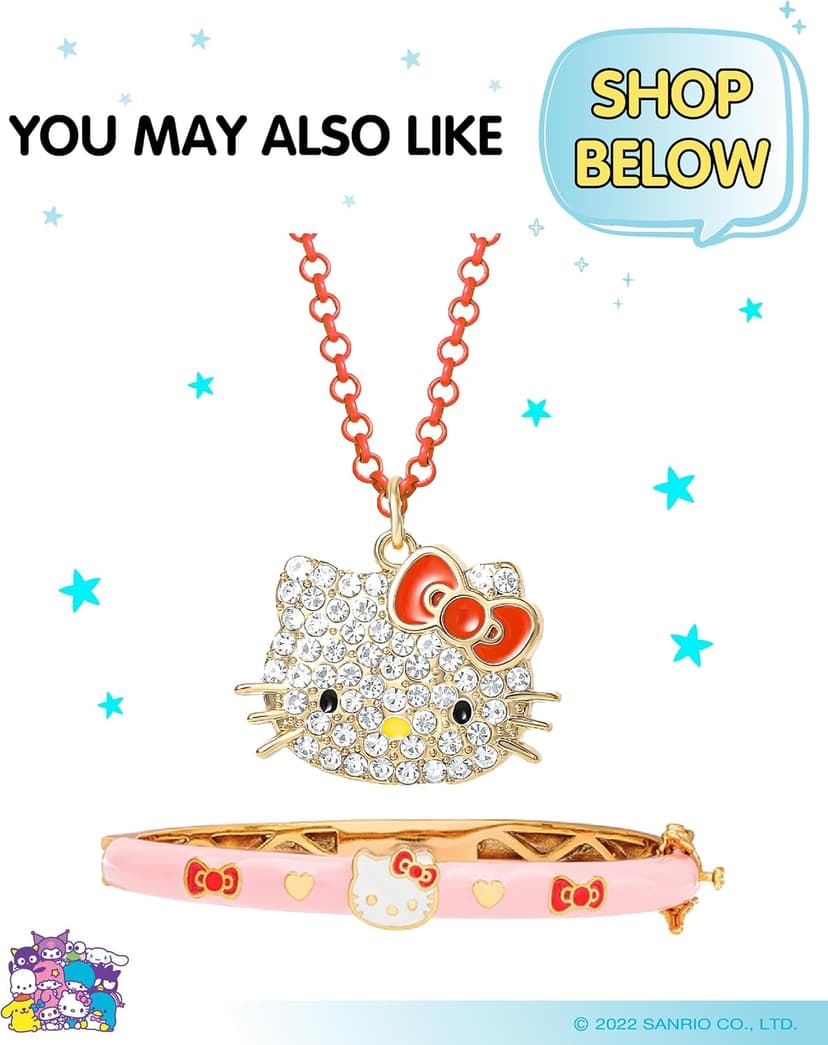 Sanrio Hello Kitty Stud Earrings Pack of 12 Pairs - Official License Hello Kitty and Friends Earrings