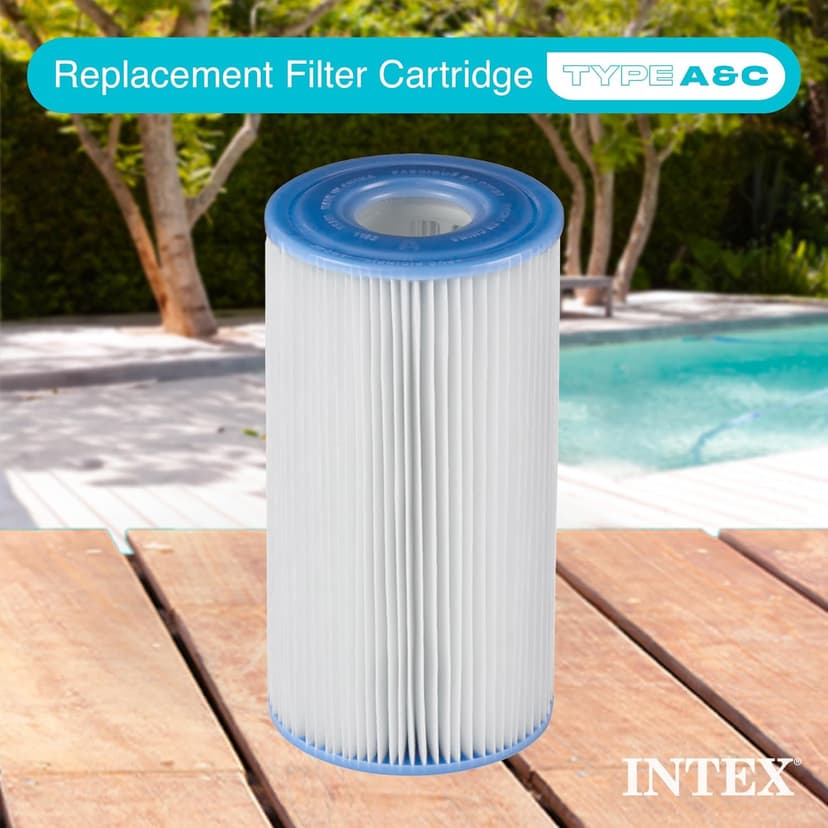 (Pack of 6) Intex 29000E/59900E Easy Set Pool Replacement Type A or C Filter Cartridge