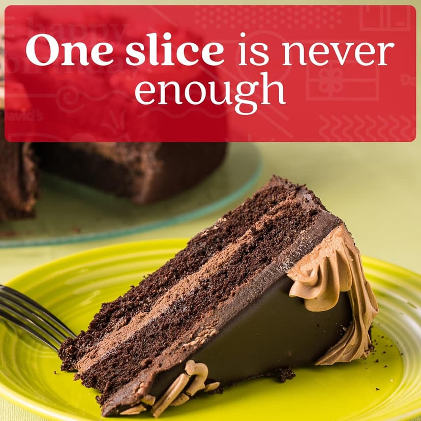 David’s Cookies Chocolate Fudge Cake 10” - Birthday Cake For Delivery Fresh Bakery Dessert - Quality Cakes for Delivery - Great Birthday Gift Idea