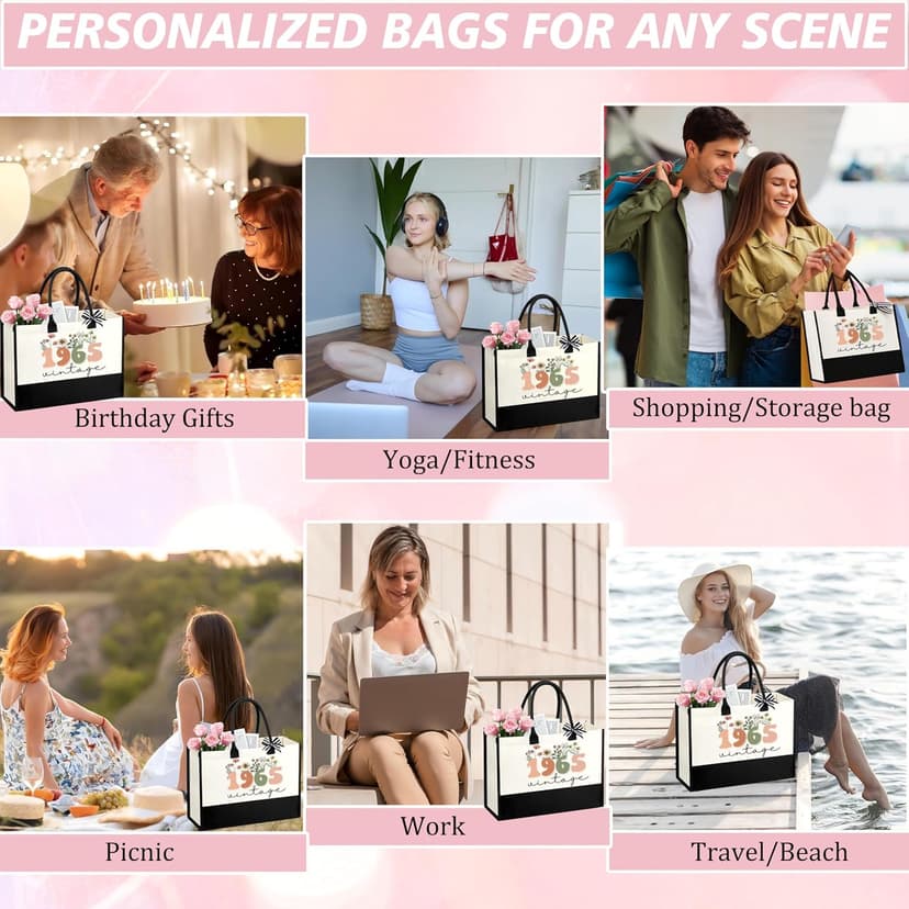 40th 50th 60th Birthday Gifts for Women Her Vintage 1965 1975 1985 Birthday Gifts Set for Grandma Mom Aunt Sister