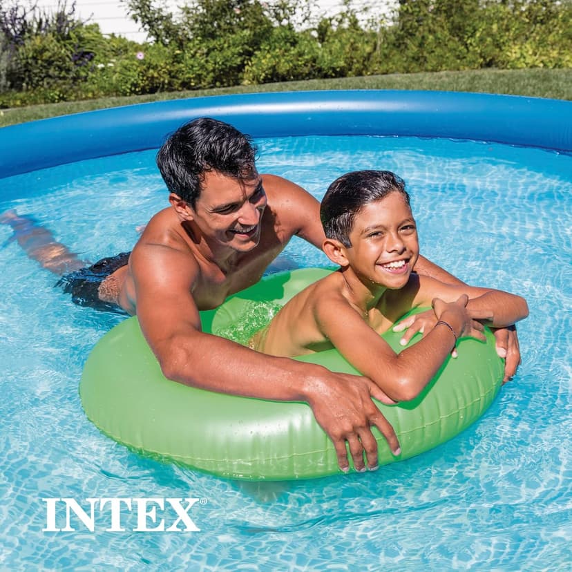 Intex 28120EH Easy Set Inflatable Swimming Pool: 10ft x 30in – Puncture-Resistant Material – Quick Inflation – 1018 Gallon Capacity – 23in Water Depth