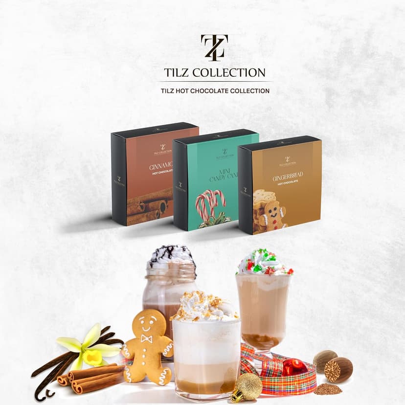 Hot Chocolate Gift Sets - 12 Days, Hot Chocolate Gift |Small Gifts |Hot Chocolate Mix |Gourmet Hot Chocolate Set |Hot Chocolate Gift Sets |Gifts For Women, Kids, Men