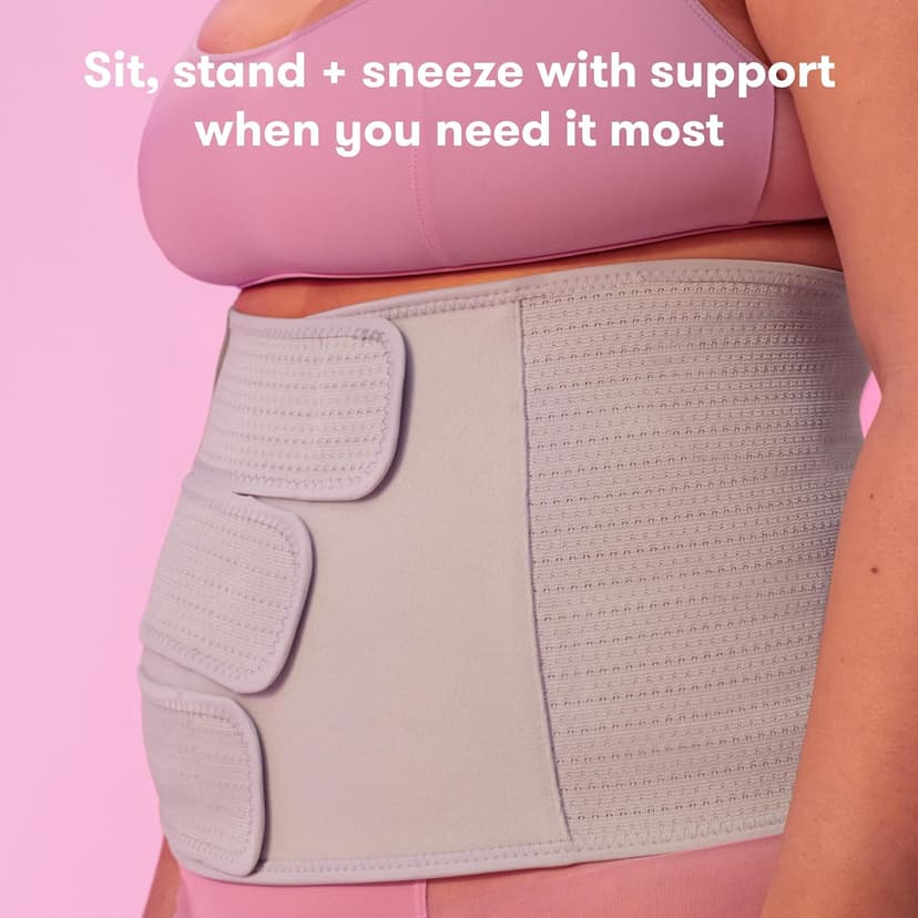 Adjustable Compression Wrap, After Birth Brace, Abdominal Support Band, 9 Inch High, Breathable Frida Mom Belly Binder for Natural & C-Section Postpartum Recovery, 9" High B09QRHY95G